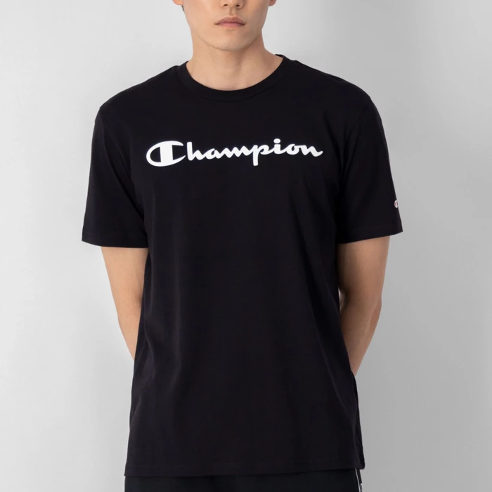 Tričko CHAMPION čierne Crewneck T Shirt 218531 KK001 NBK