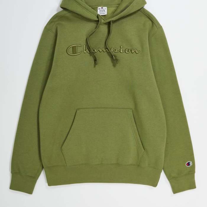 Mikina CHAMPION zelená Hooded Sweatshirt 219061 GS554 CPO
