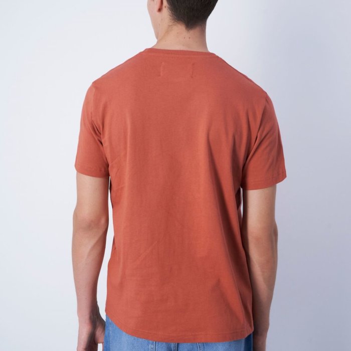 Tričko CHAMPION hnedé Crewneck T Shirt 219145 MS075 BAY