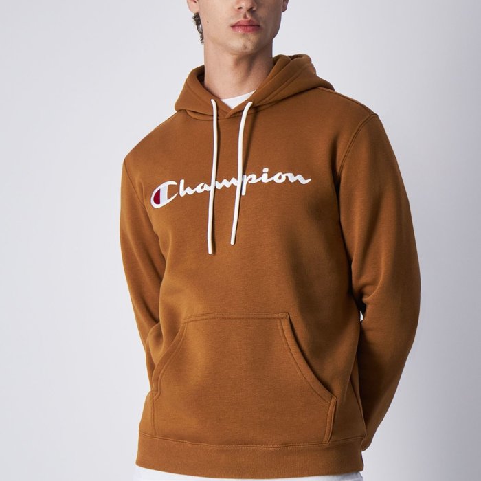 Mikina CHAMPION hnedá Hooded Sweatshirt 219203 MS531 RUE