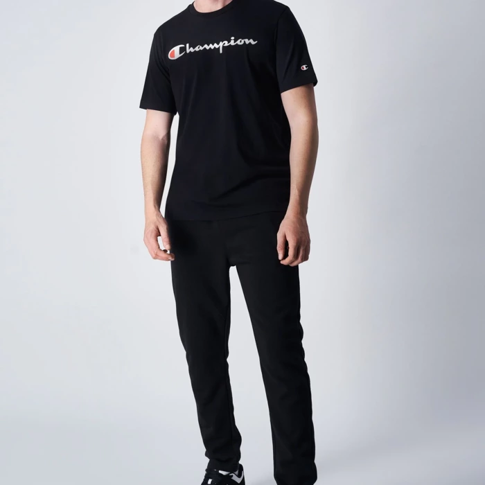Tričko CHAMPION čierne Crewneck T Shirt 219206 KK001 NBK