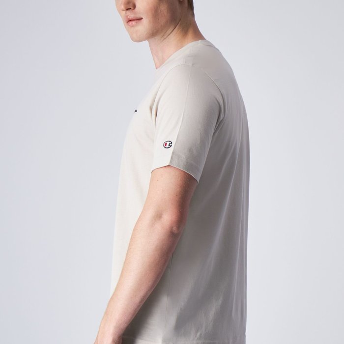 Tričko CHAMPION krémové Crewneck T Shirt 220264 ES057 SVL