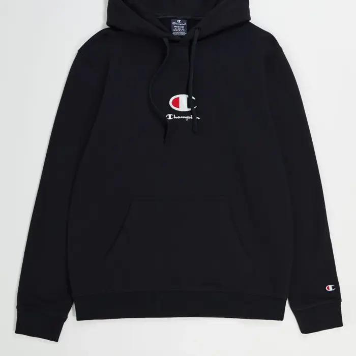 Mikina CHAMPION čierna Hooded Sweatshirt 219845 KK001 NBK
