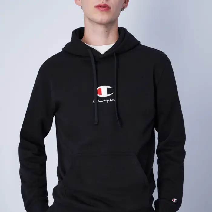 Mikina CHAMPION čierna Hooded Sweatshirt 219845 KK001 NBK