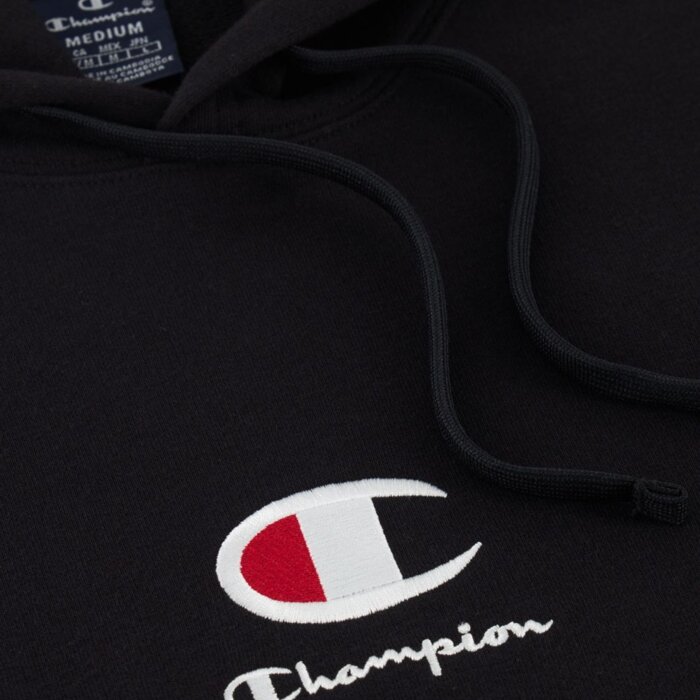 Mikina CHAMPION čierna Hooded Sweatshirt 219845 KK001 NBK