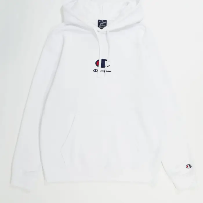 Mikina CHAMPION biela Hooded Sweatshirt 219845 WW001 WHT