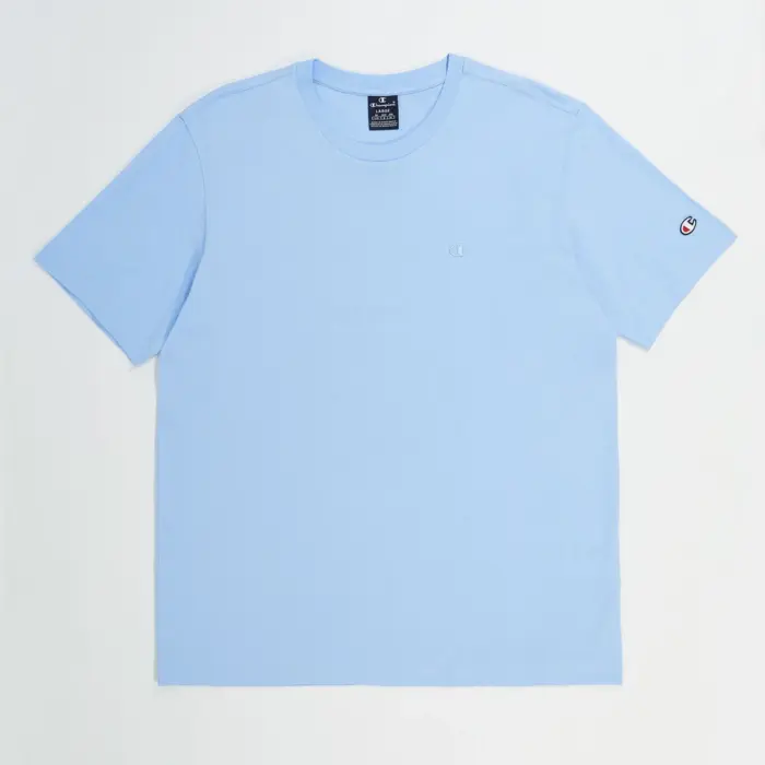 Tričko CHAMPION modré Crewneck T Shirt 219874 BS083 SOB