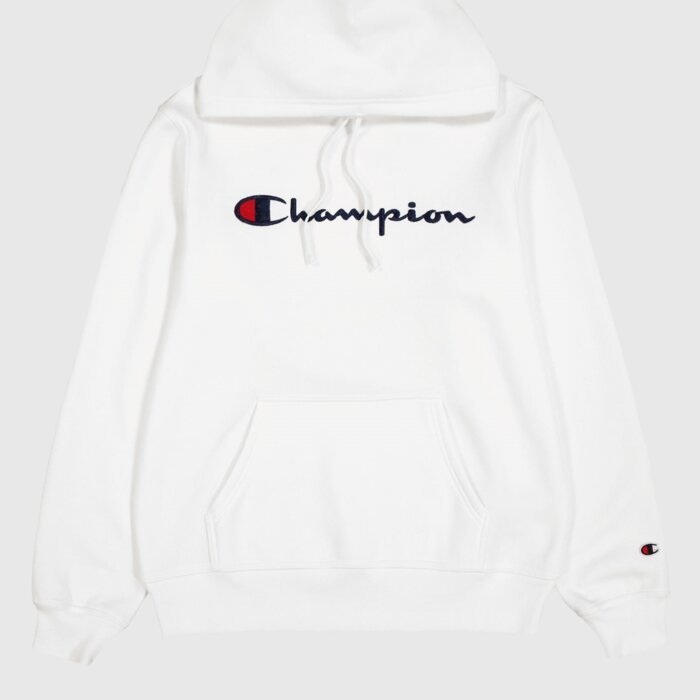 Mikina CHAMPION biela Hooded Sweatshirt 220253 WW001 WHT