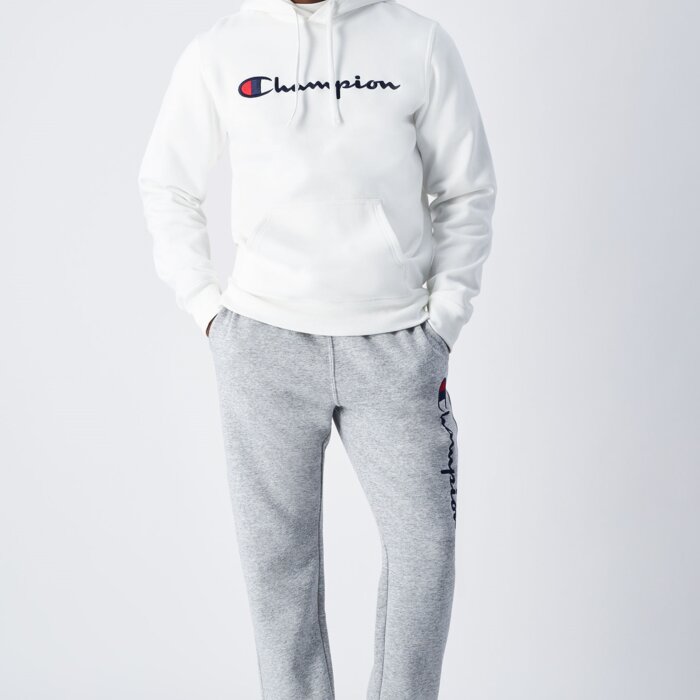 Mikina CHAMPION biela Hooded Sweatshirt 220253 WW001 WHT