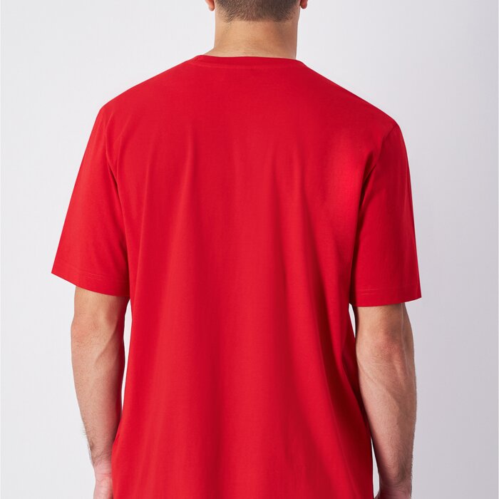 Tričko CHAMPION červené Crewneck T Shirt 220256 RS054 BDC