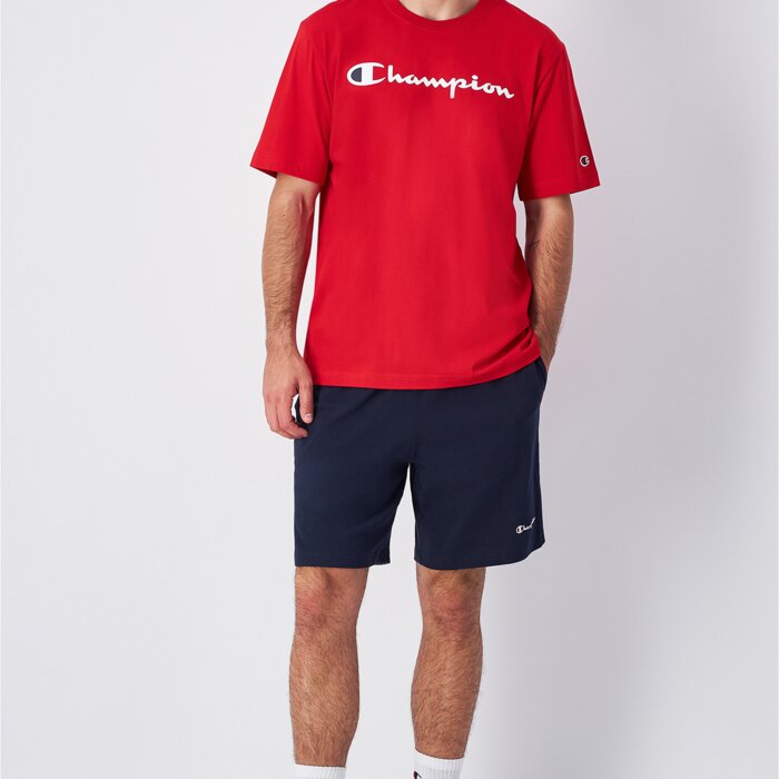 Tričko CHAMPION červené Crewneck T Shirt 220256 RS054 BDC
