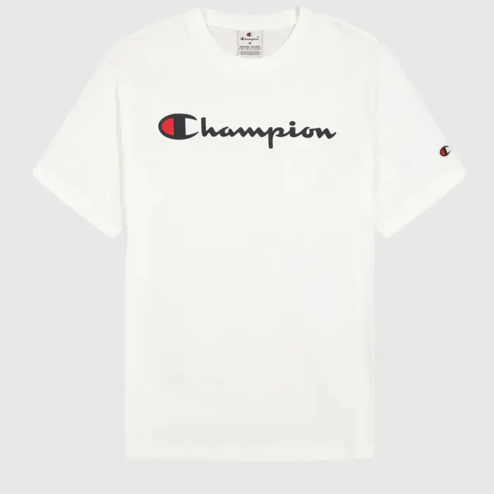 Tričko CHAMPION biele Crewneck T Shirt 220256 WW001 WHT