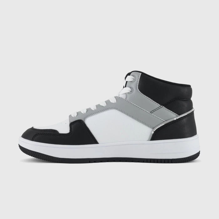 Obuv CHAMPION čierna REBOUND 2.0 MID Cut Shoe S21907 WW014 WHT/GREY/NBK