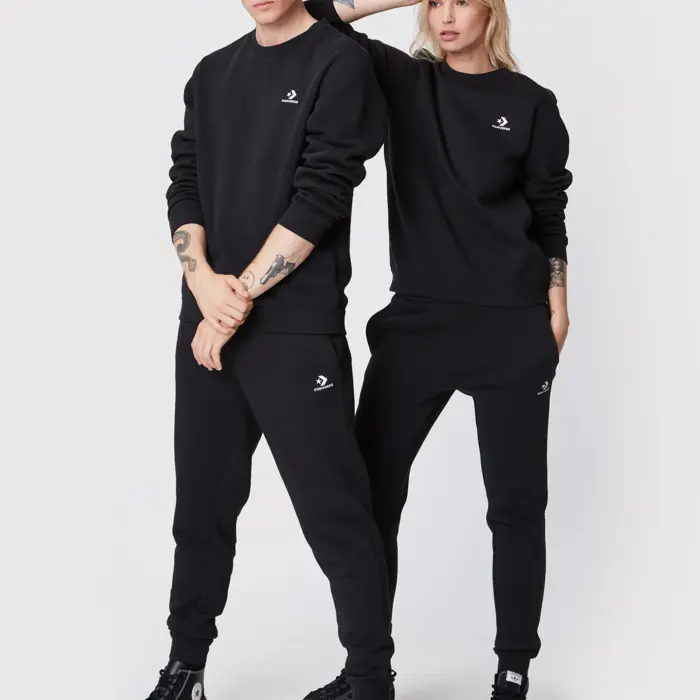 Mikina Converse čierna STANDARD FIT LEFT CHEST STAR C 10024510 A01