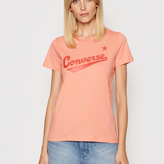 Tričko Converse ružové W CENTER FRONT LOGO TEE 10018268 A29