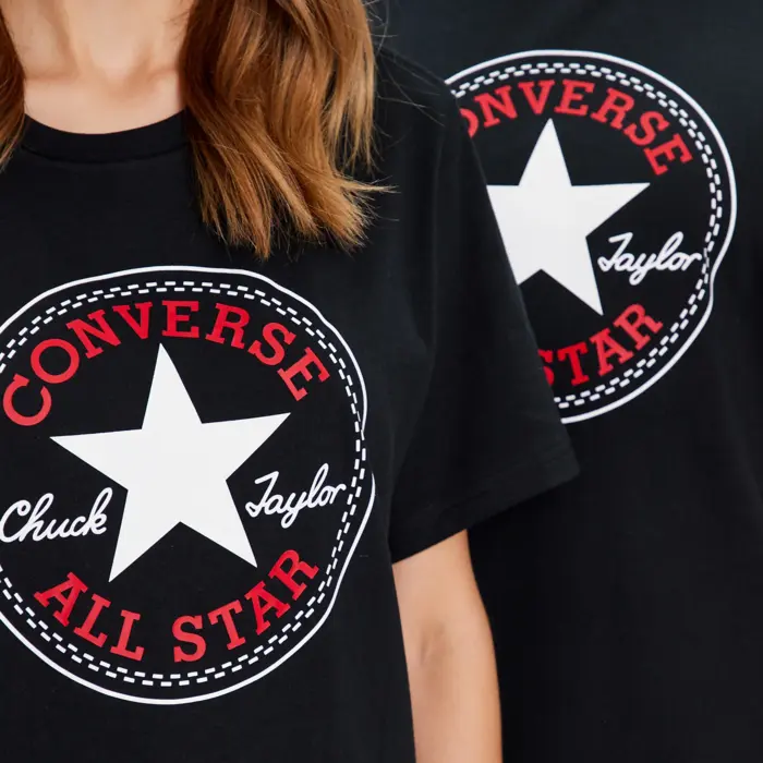 Tričko Converse čierne CON T SHIRT CHUCK PATCH CORE TEE 10025459 A01