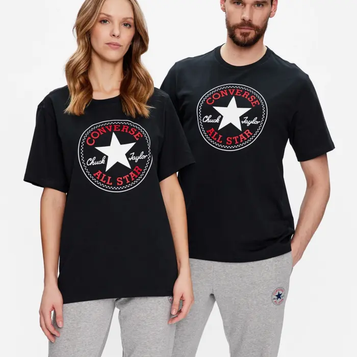 Tričko Converse čierne CON T SHIRT CHUCK PATCH CORE TEE 10025459 A01