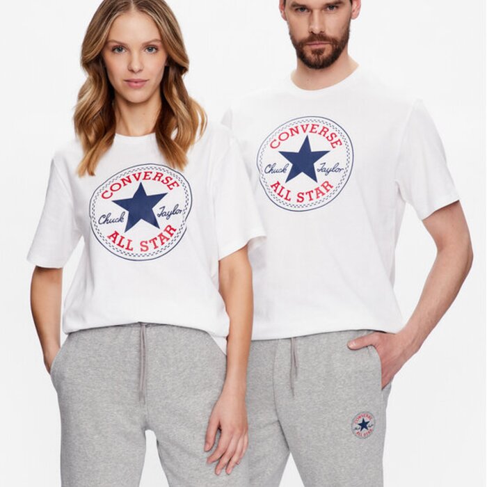 Tričko Converse biele CON T SHIRT CHUCK PATCH CORE TEE 10025459 A03