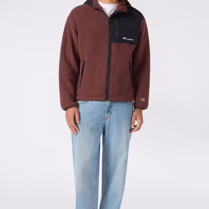 Mikina CHAMPION hnedá HOODED FULL ZIP TOP 222610 MS578 CHO