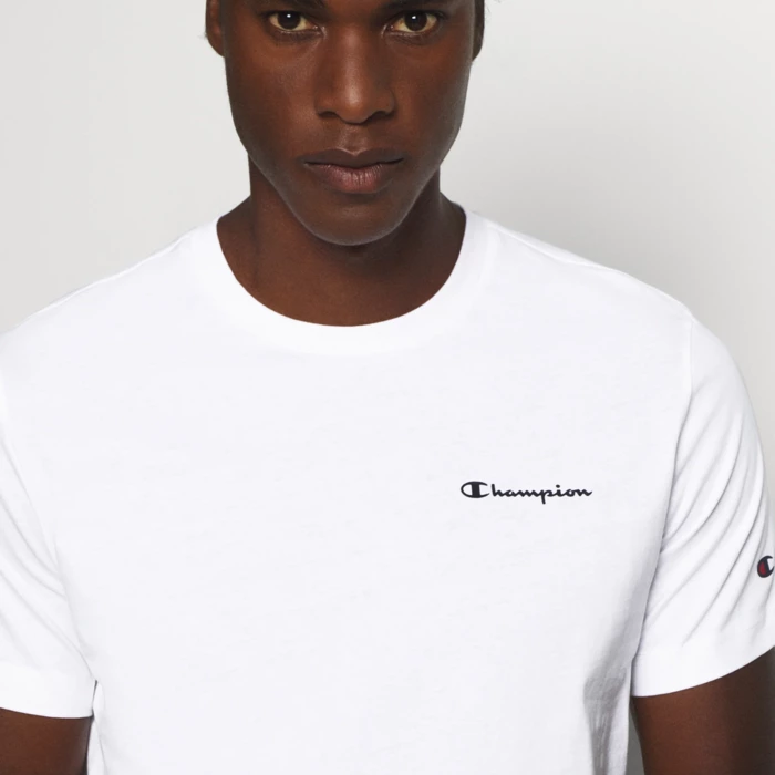 Tričko CHAMPION biele Crewneck T Shirt 218539 WW001 WHT