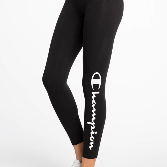 Legíny Champion čierne W 3/4 Crop Leggings  Logo 114449 KK001 NBK