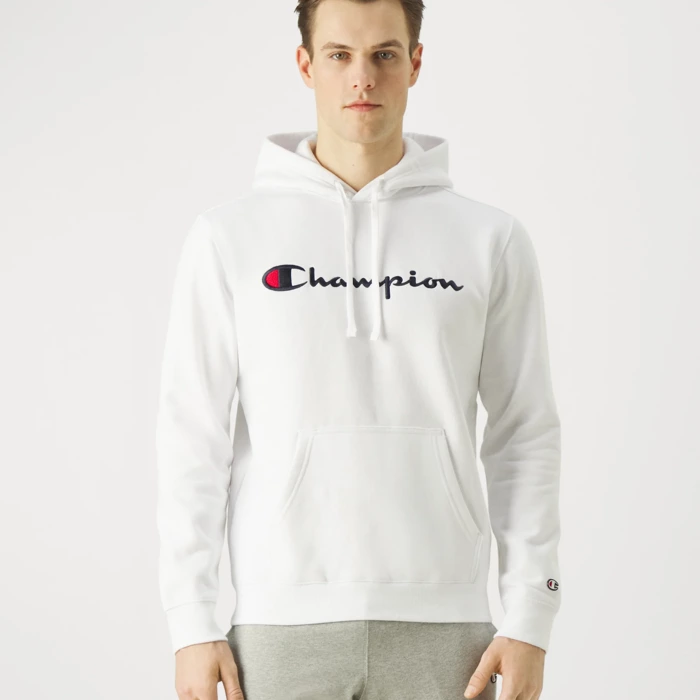 Mikina CHAMPION biela Hooded Sweatshirt 219827 WW001 WHT