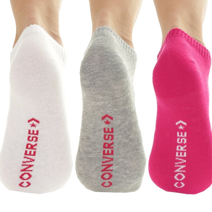 Ponožky CONVERSE farebné 3 páry 3PP Converse Basic Women low cut, flat knit E751K