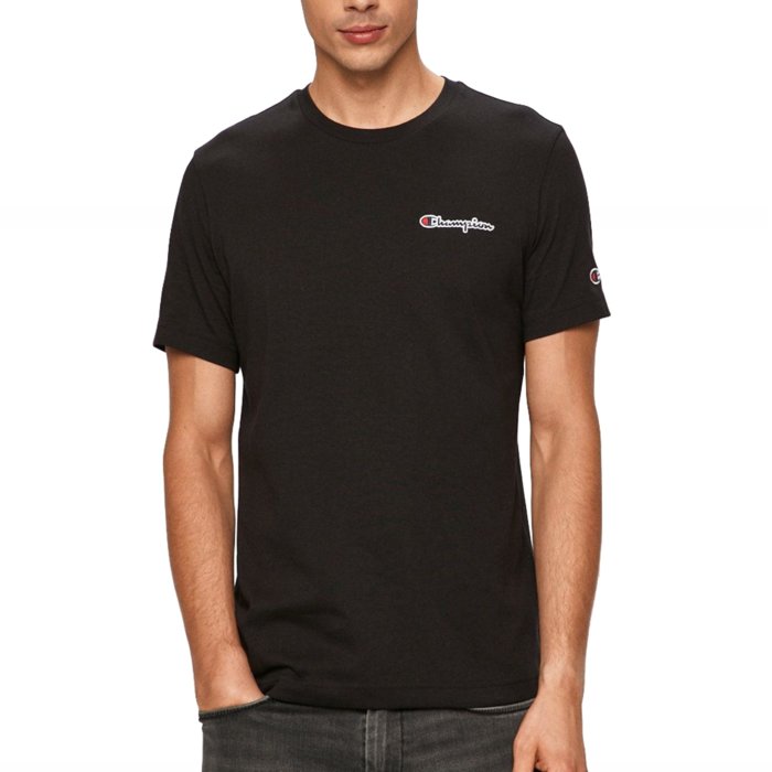 Tričko CHAMPION čierne Crewneck T Shirt 218006 KK001 NBK
