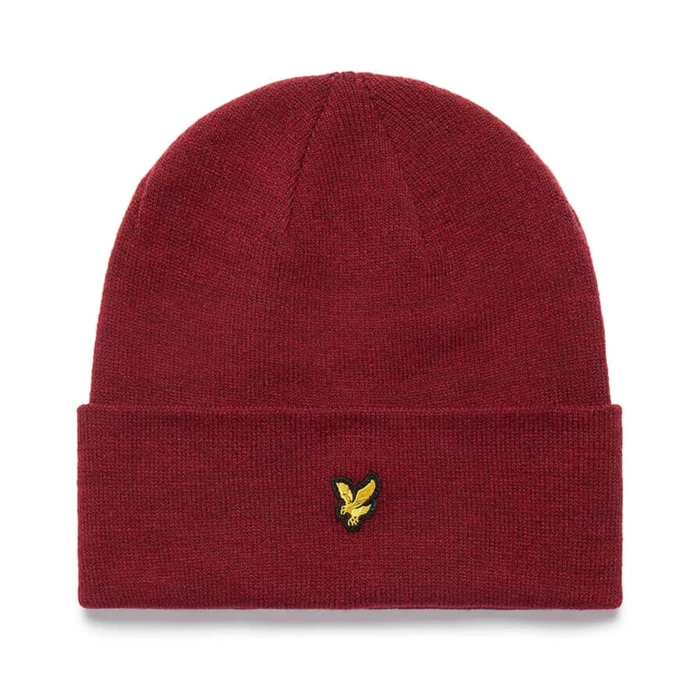 Čiapka Lyle & Scott bordová Beanie HE960ARC Z562