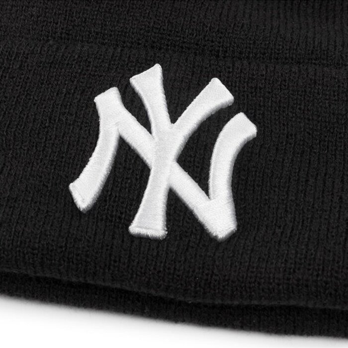 Čiapka NEW ERA čierna NEW ERA MLB essential cuff knit 12122728 BLK/WHITE