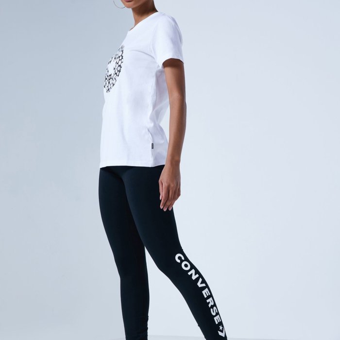 Legíny CONVERSE čierne W Wordmark Legging 10020878 A01
