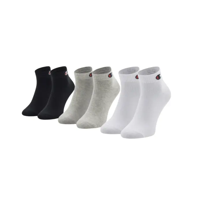 Ponožky Champion farebné 3 páry 3pk Quarter Socks U20099 EM006 OXGM/WHT/NBK