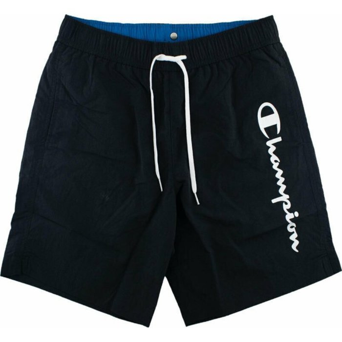 Šortky Champion čierne Logo Beachshorts 216068 KK003 NBK/BG