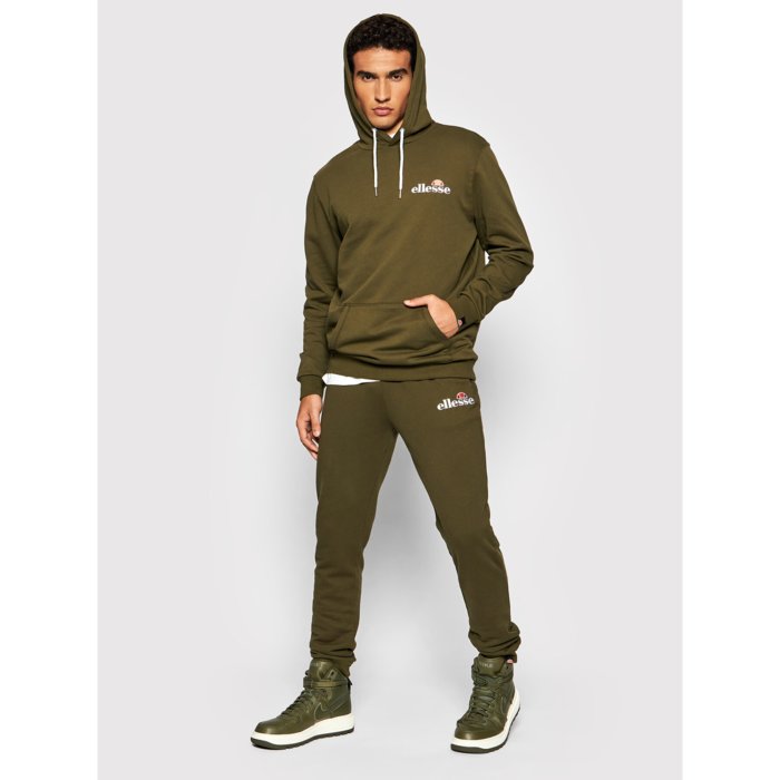 Mikina ELLESSE zelená PRIMERO OH Hoody SHS08781 506 KHAKI