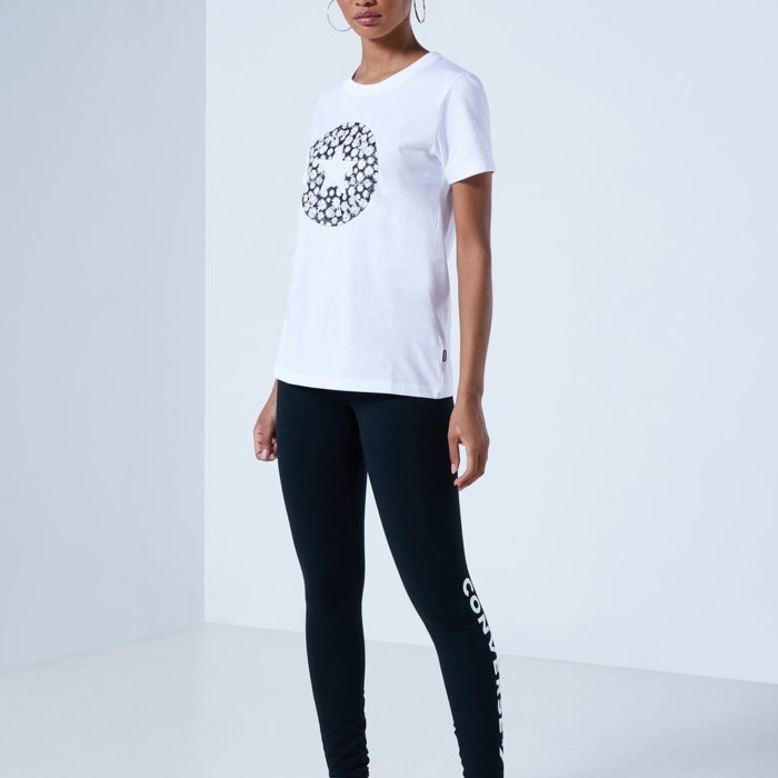 Legíny CONVERSE čierne W Wordmark Legging 10020878 A01