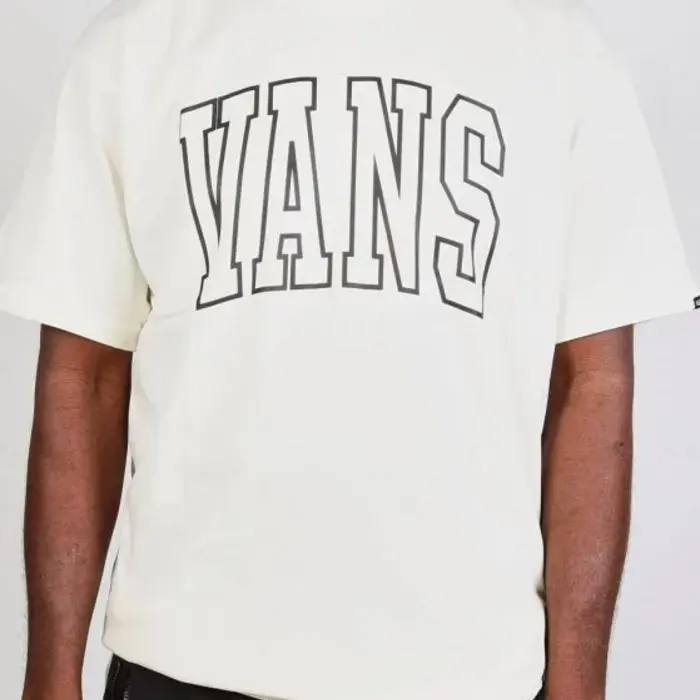 Tričko VANS krémové VANS ARCHED LINE SS TEE VN000F4KFS81