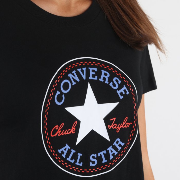 Tričko Converse čierne W CHUCK PATCH NOVA TEE 10017759 A03