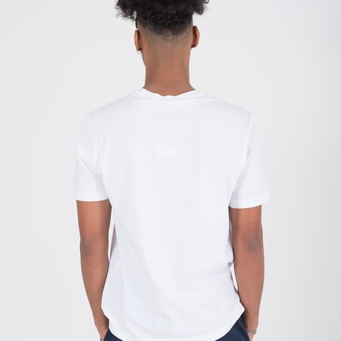 Tričko CHAMPION biele Crewneck T Shirt 216473 WW001 WHT